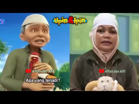 Rembo ditabrak motor || Kompilasi tiru aksi Upin Ipin