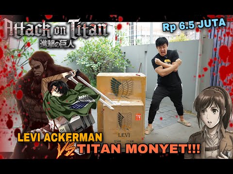 FIRST TIME! UNBOXING STATUE LEVI ACKERMAN VS BEAST TITAN! JUST AMAZING! FINAL SEASON ATTACK ON TITAN