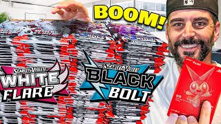I DON'T Regret Opening 100 Packs Of Black Bolt & White Flare Pokemon Cards