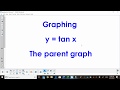 Understanding the Graph of the Tangent Function