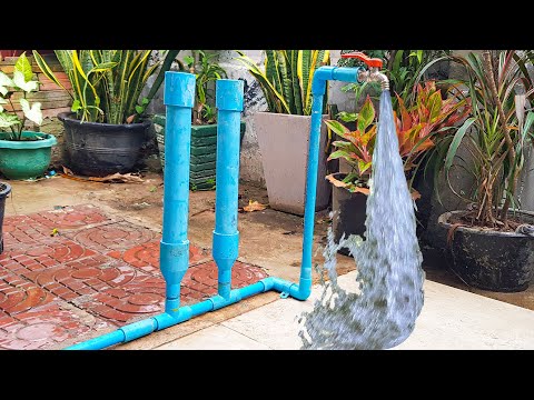 How to fix PVC pipe low water pressure at home most people don't know #diy #freeenergypump