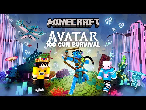 Minecraft'ta 100 GÜN AVATAR OLARAK HAYATTA KALDIM!