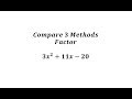 Factoring Trinomials Methods and Techniques