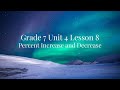 Percentage Increase and Decrease Problems