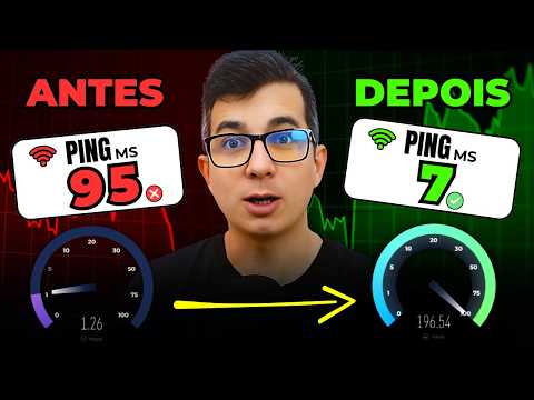 😱Como BAIXAR o PING e AUMENTAR a VELOCIDADE da INTERNET (Grátis)