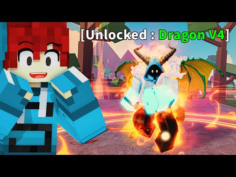 I Maxed Out DRAGON RACE V4 in 24 Hours (Blox Fruits Roblox)