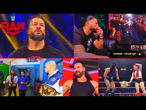 'MCINTYRE k Roman .. ☝️🔥' Roman will destroy Drew , punk - Rollins Story, Cody.. WWE Raw highlights*