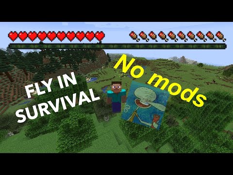 how to fly in minecraft in servivel