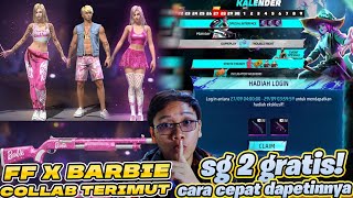BANYAK GRATISAN EVENT TROUBLE NIGHT TERBARU! COLLAB FF X BARBIE TERBARU HOAX APA RIL CUY!