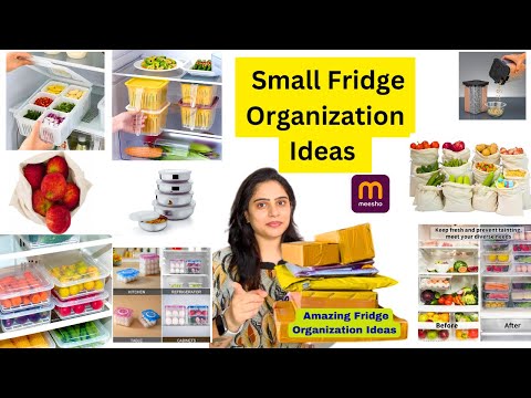 Meesho fridge  Organization ideas in hindi/Space Saving fridge Organization/meesho unboxing