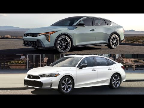 2025 Kia K4 vs Honda Civic Sedan 🔥 Design Comparison