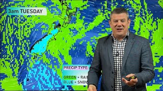 NZ: Snow, rain showers and polar air - then frosty and dry