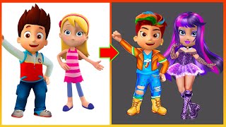 Ryder & Katie’s Magical Glow Up into My Little Pony (Twilight Sparkle & Rainbow Dash)