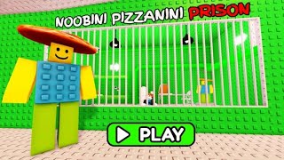 NOOBINI PIZZANINI PRISON RUN!#roblox #scarryobby 