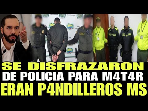 CAPTURAN A 4 P4NDILLER0S DE LA MS QUE SE DISFRAZARON DE POLICIAS  Y MAT4RON A UNA PERSONA