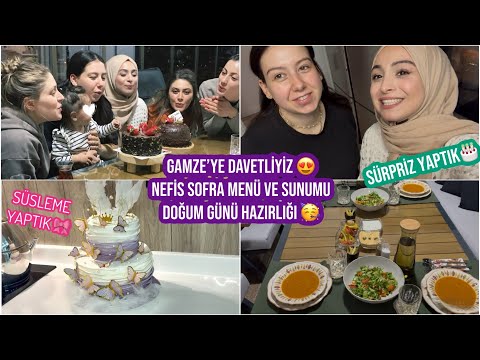 GAMZE’YE  DAVETLİYİZ, NEFİS SOFRA SUNUMU, SÜRPRİZ YAPTIK, ADEN NEVA’NIN DOĞUM GÜNÜNE HAZIRLIK