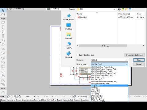 ARCHICAD TUTORIAL # HOW TO SAVE A PDF FILE FROM...