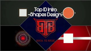 The Top 10 Intro Shapes full Color | No Text