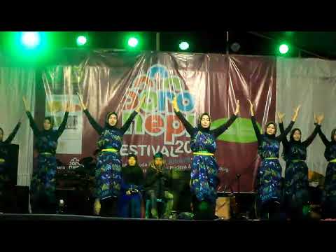 Tari Kreasi siswa SMA NEGERI 2 WOHA