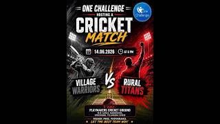 ONE CHALLENGE DSP POLICE LEAGUE || ( VILLAGE WARRIORS v/s RURAL TITANS ) ||