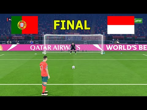 PORTUGAL vs INDONESIA - PENALTIES - FINAL  | FIFA World Cup 2026 USA | All Goals | PES Gameplay