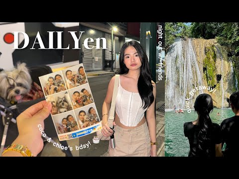 DAILYen • CATCHING UP VLOG: Furbabies Birthday, BGC, went to Daranak Falls! 🍃 | Yen Bonilla