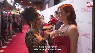 Red Carpet @AVNShow Must-Watch ✨ Abigaiil Morris Catches up with Jasmine Sherni 🎤