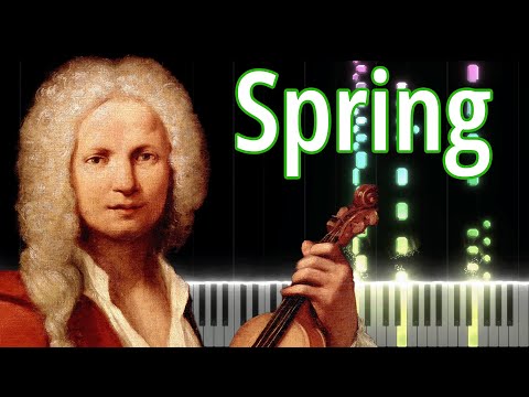 Spring (The Four Seasons) - Antonio Vivaldi | Piano Tutorial