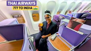 Thai Airways Business Class 777-300ER Bangkok to Delhi | Full Review