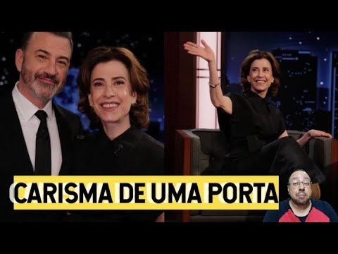 Fernanda Torres ACUSADA de EXPOR Jimmy Kimmel por CARISMA DE UMA PORTA em entrevista