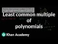 Understanding Least Common Multiple of Polynomials