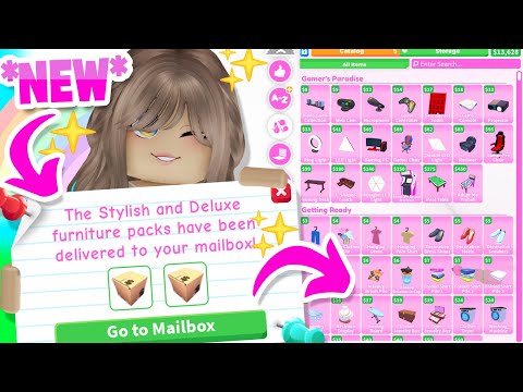 ALL NEW FURNITURE, WALLPAPER & UI in Adopt Me! (roblox)