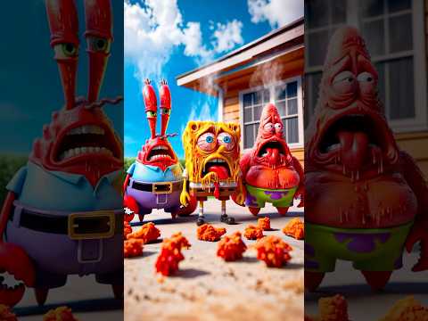 Squidward Eats Spicy Sauce Like a Boss | Rank Up | Epic Revenge Prank! #shorts #spongebob #funny