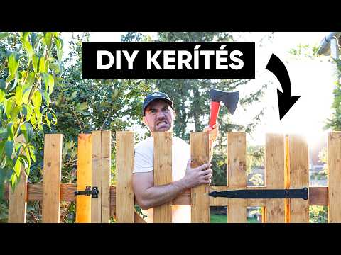 DIY KERÍTÉST ÉPÍTETTEM a Kutyák Megfékezésére! - Őszi KERT UPGRADE!