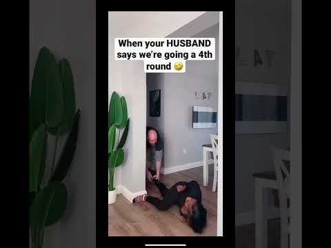 When Your Husband Wants To Go a 4th Round #shorts #funnyshorts #coupleshorts