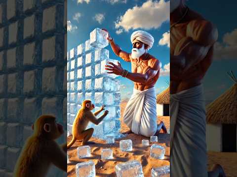 Farmer, Monkey & the Melting Dream #AIStory #FarmerAndMonkey #DesertTale