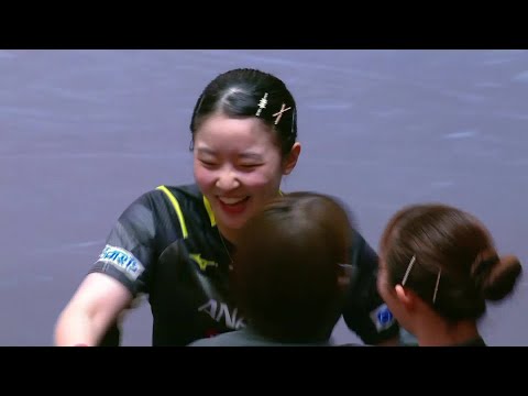 【つ、ついに悲願達成】張本美和が世界最強女王・孫穎莎に大金星！日本が中国を破って金メダル｜アジア卓球選手権大会2024 ...