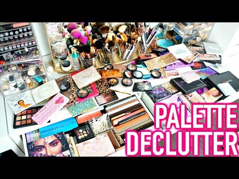 BEAUTY ROOM DECLUTTER | MY PALETTE COLLECTION