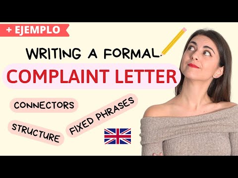 Cómo escribir FORMAL LETTER OF COMPLAINT B2-C1 - Estructura, frases fijas, vocabulary con ejemplo