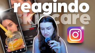 Esteticista reage a skincare no instagram