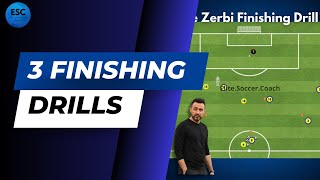 Three Finishing Drill from De Zerbi, Guardiola and English National Team.