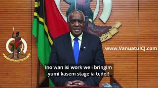 PM Kalsakau UNGA Adoption message for Vanuatu citizens
