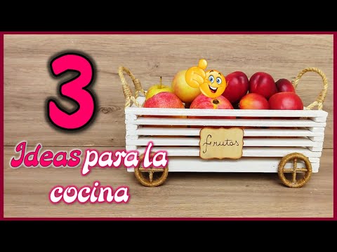 3 IDEAS ÚTILES PARA LA COCINA - Manualidades con reciclaje - Useful crafts for the kitchen