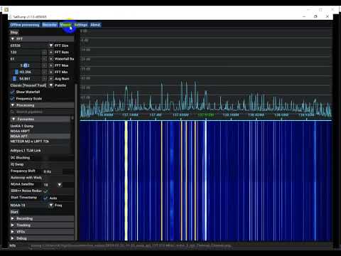 SatDump V1.1.xxx  TEST APT Noaa 18