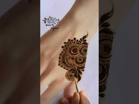 Beautiful floral henna design || intricate floral Mehndi design || Mehndi design 2024