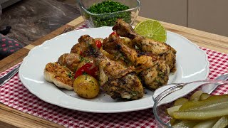 Vajas fokhagymás lime csirkecomb🍋🍗 serpenyős krumpli társaságában @szokykonyhaja