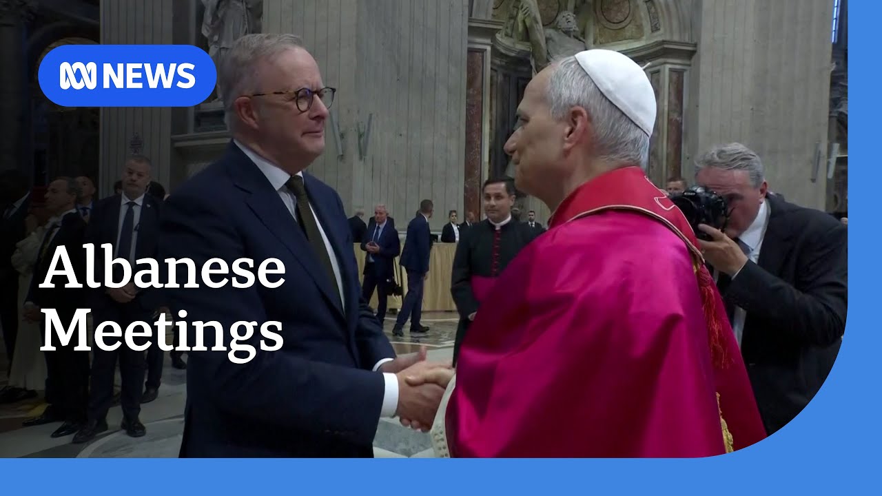 Albanese meets Zelenskyy and pope in Rome | ABC NEWS