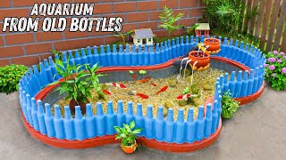 Turn old plastic bottles into amazing aquarium