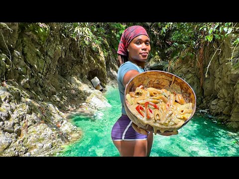 JERK SHRIMP RASTA PASTA - Relaxing Sounds Of Nature