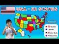 Exploring the 50 US States: Capitals, Nicknames, and Abbreviations